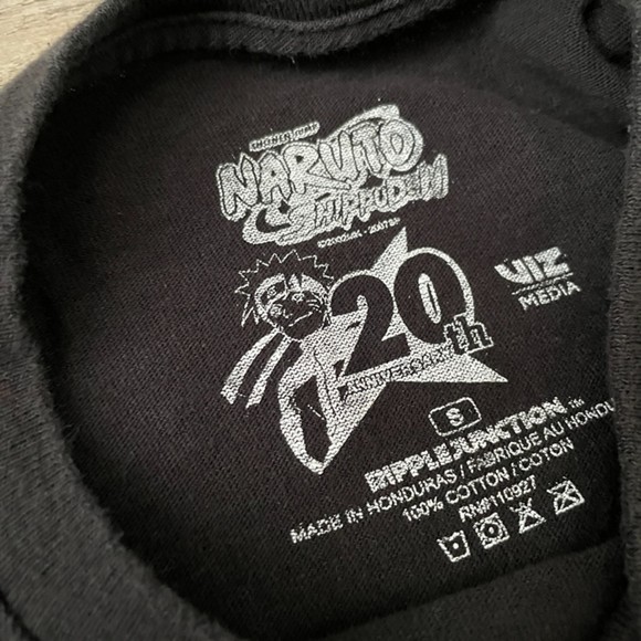 Naruto Shippuden Graphic T-Shirt Size Small 20th Anniversary - Picture 2 of 3